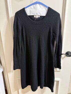 Odd Molly Black Long-Sleeve Knit Dress